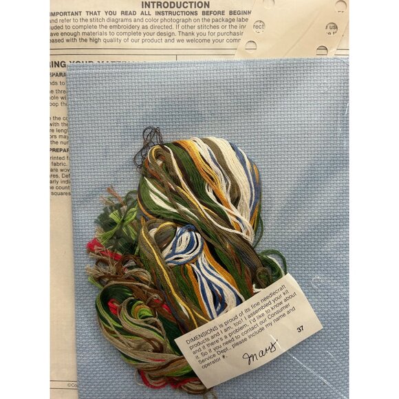 Dimensions Counted Cross Stitch Kit Quiet Reflections 9"x12" Frame Size Design - Picture 3 of 7